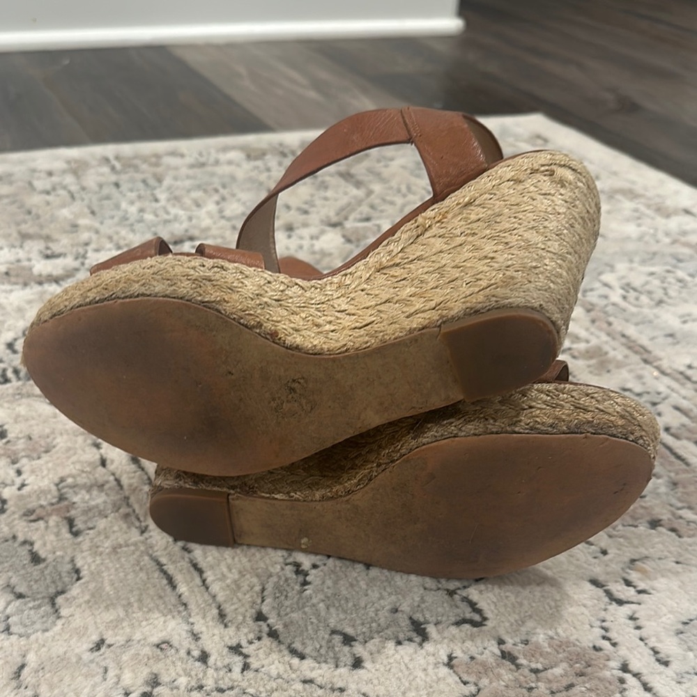 Michael Kors Brown Wedge Sandals - Picture 4 of 5